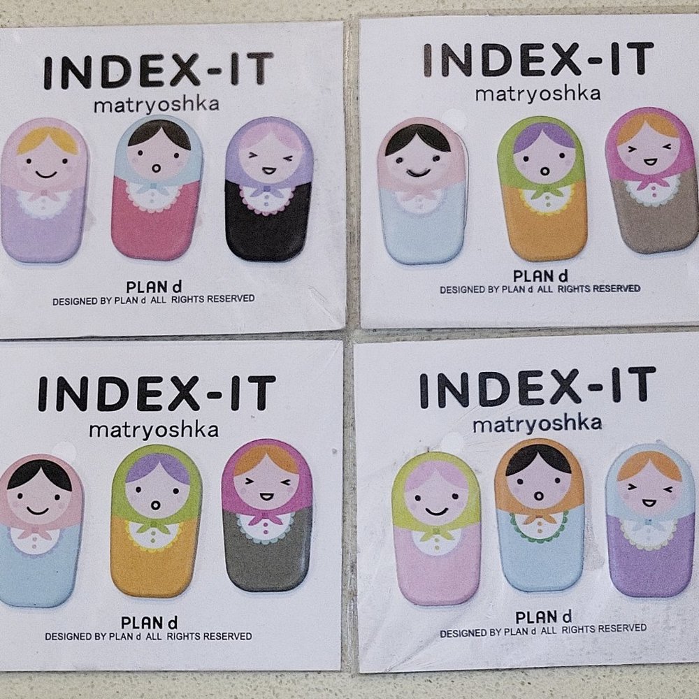 Russian Matryoshka Doll mini sticky tab index-it note paper